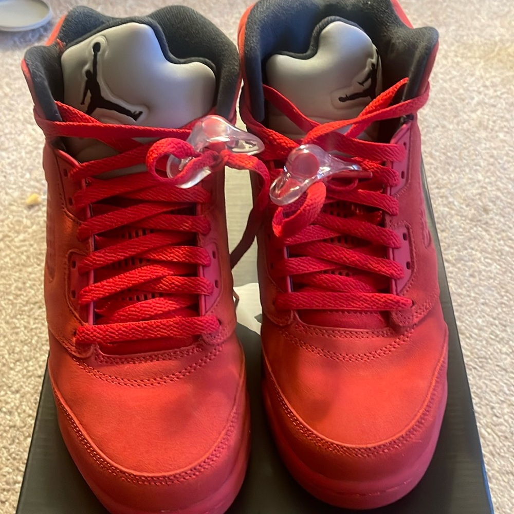Red Suede 5s